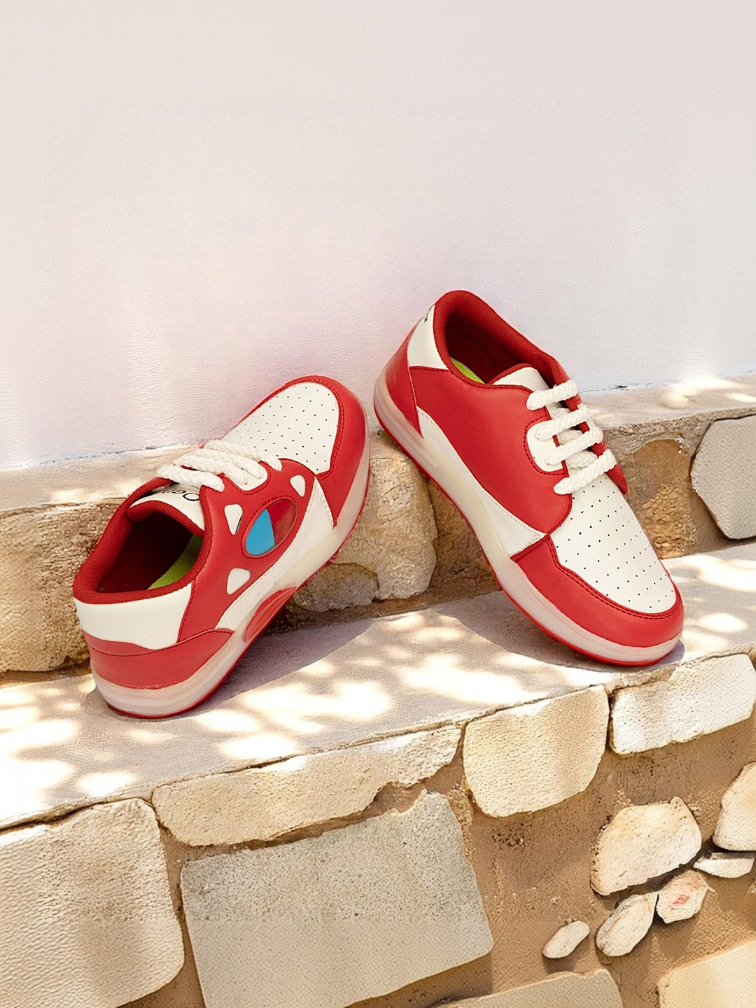 Freeplay Unisex Kids Perforations PU Sneakers