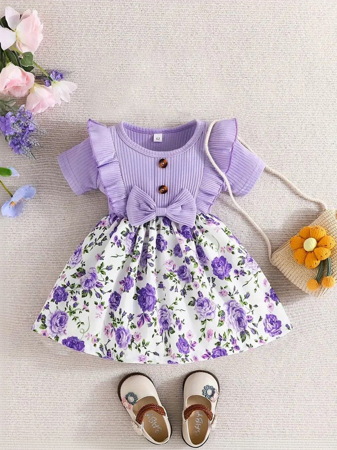 DHARMIKAAY TRENDZ Floral Print Fit & Flare Dress