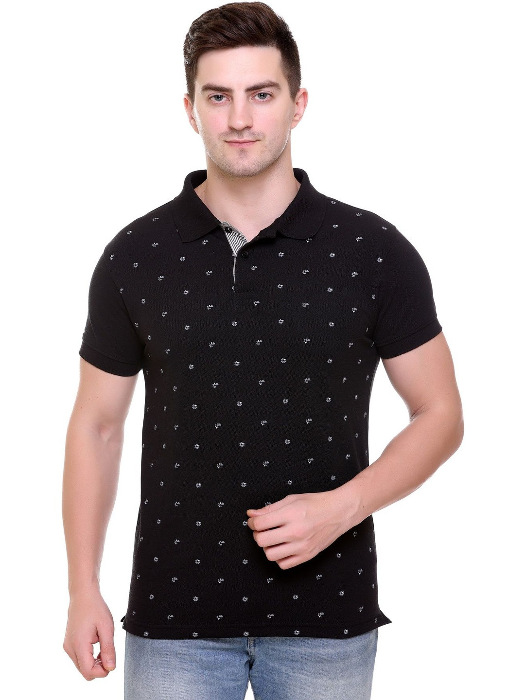 Raves Men Polo Collar Bio Finish T-shirt