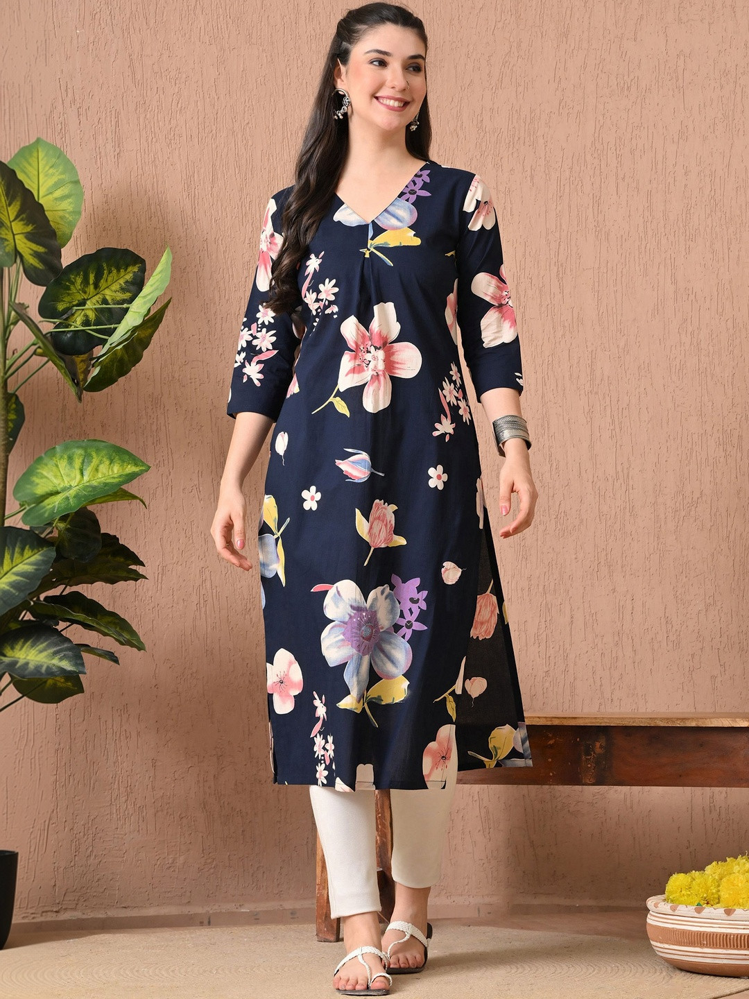 KEOSA Women Floral Printed Floral Kurta