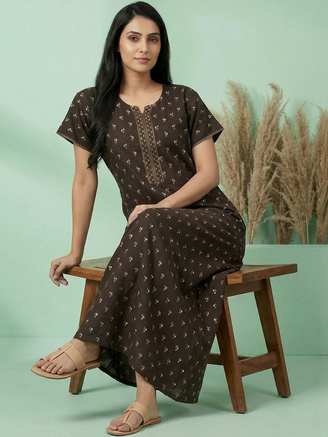 Juliana Dream Printed Maxi Nightdress