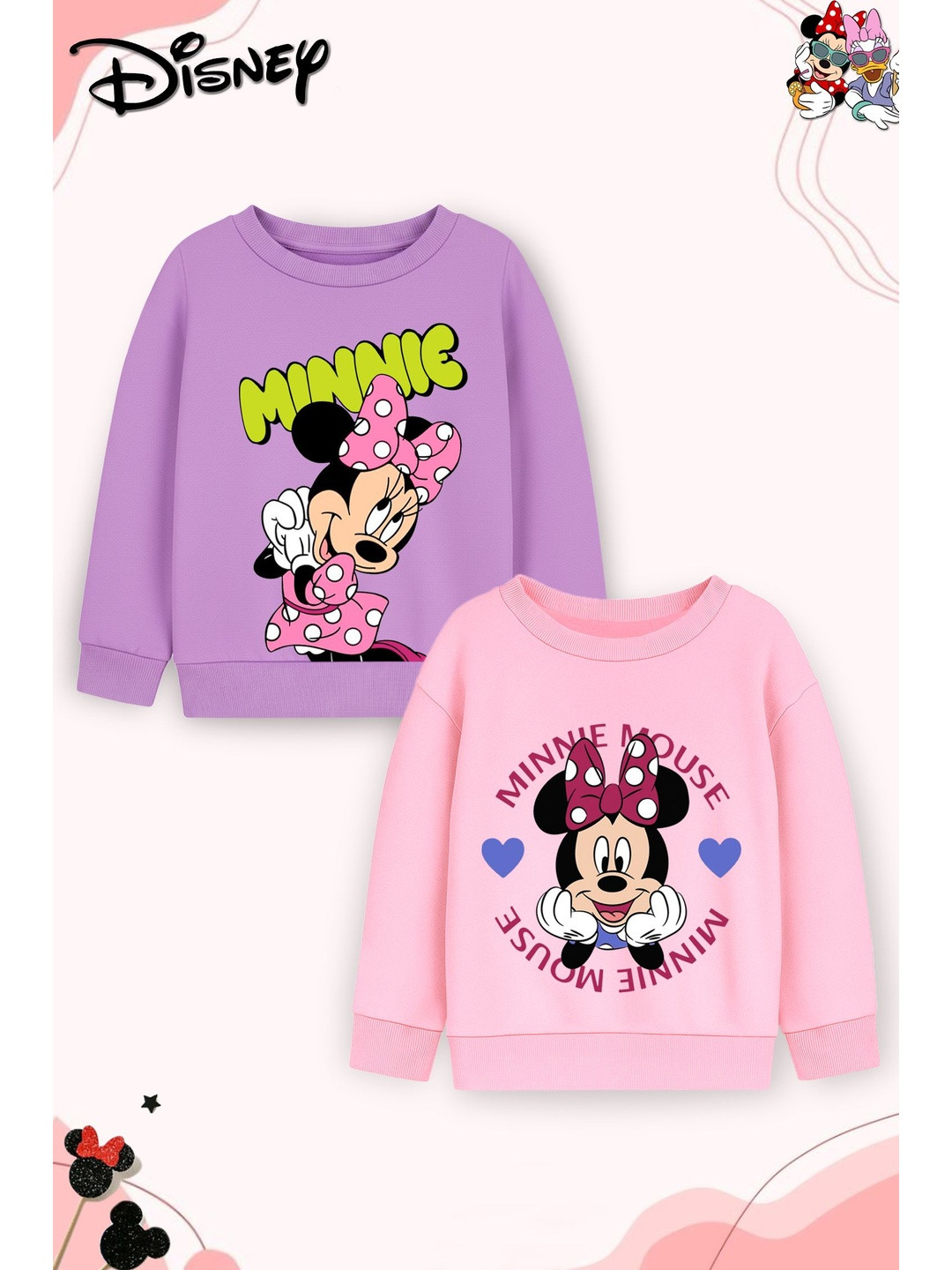 YK Disney Girls Printed Sweatshirt