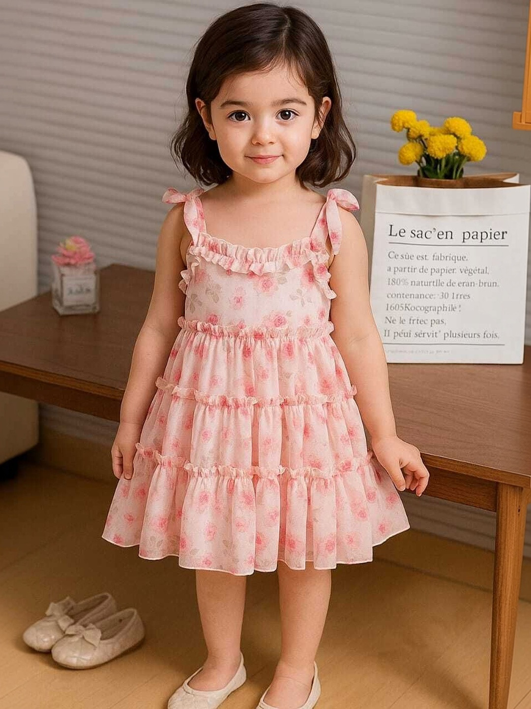 DHARMIKAAY TRENDZ Floral Print Fit & Flare Dress