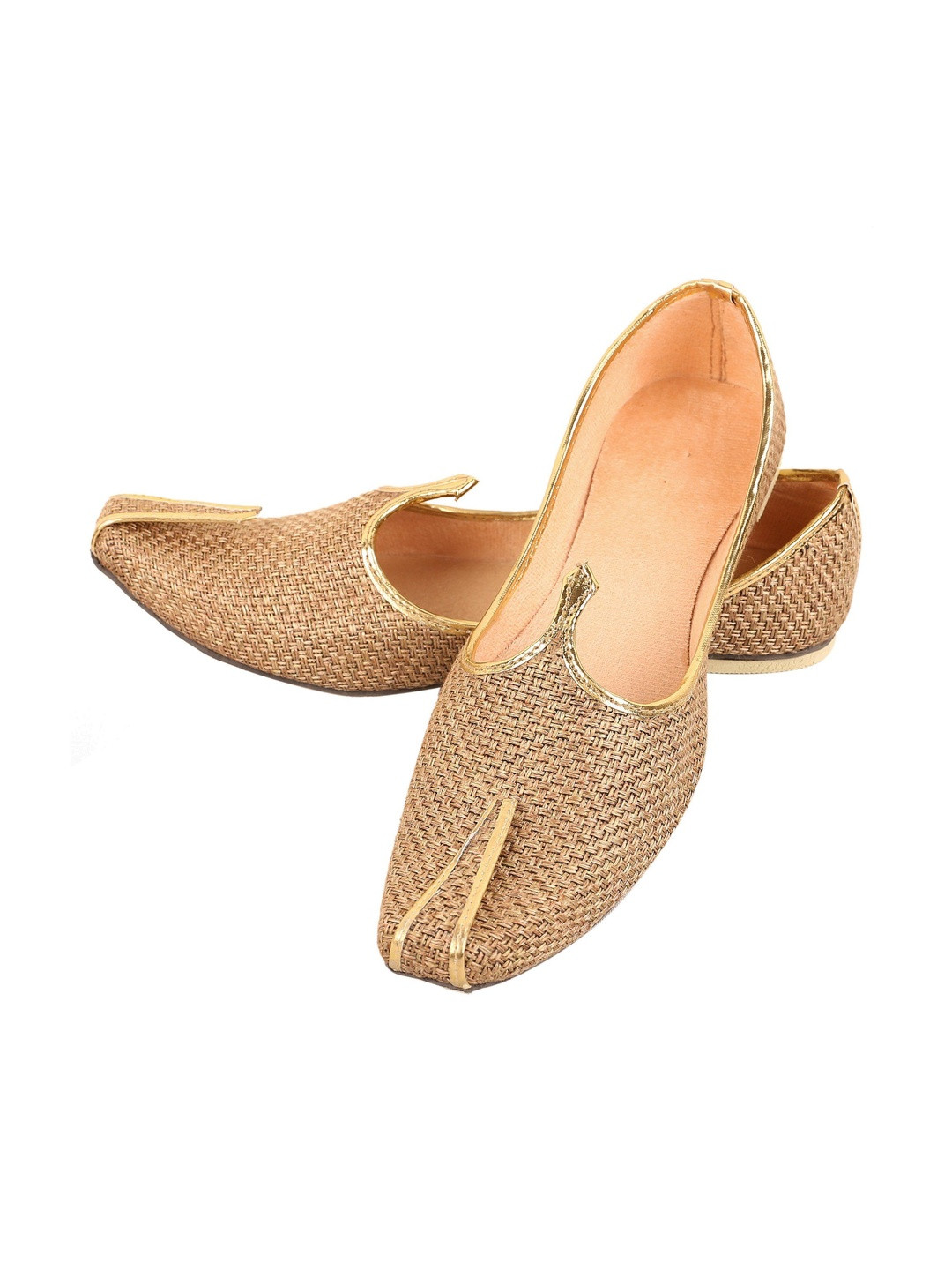 SZN Men Woven Design PU Mojaris