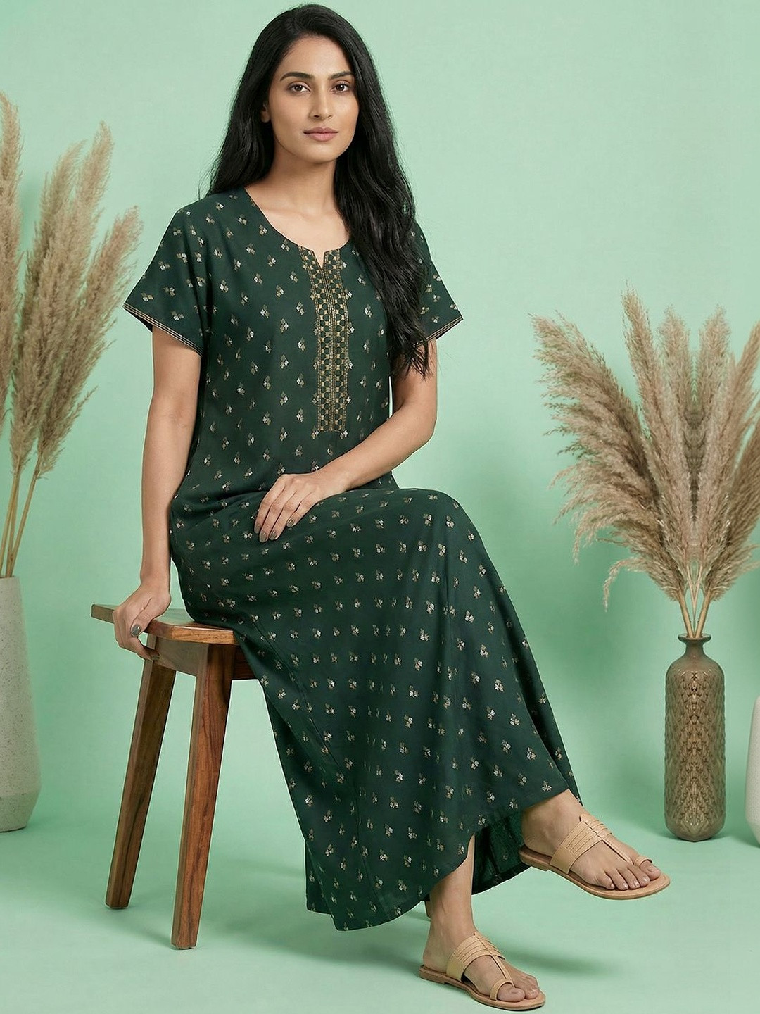 Juliana Dream Printed Maxi Nightdress
