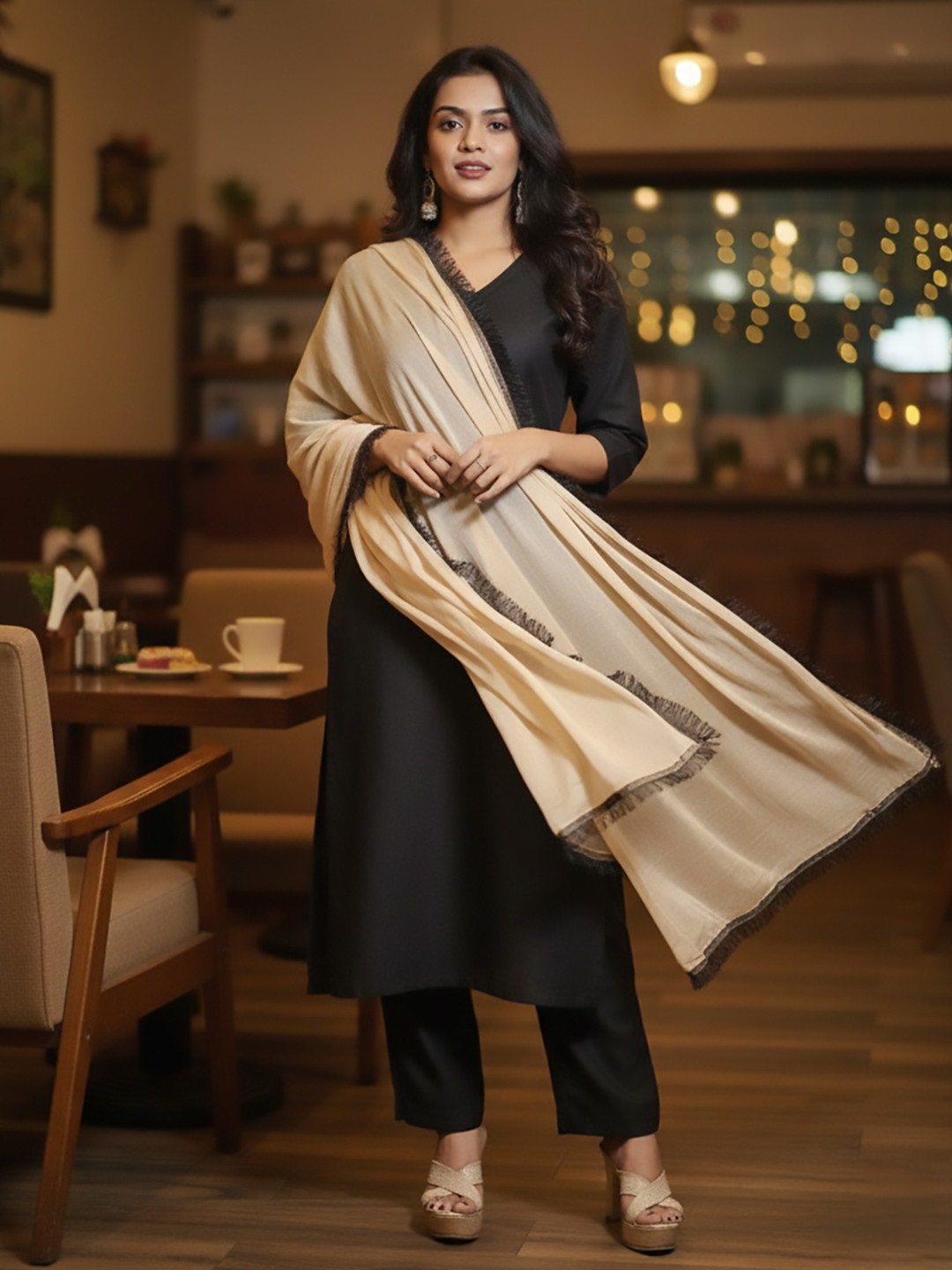 Varanga Dupatta With Fringed Border