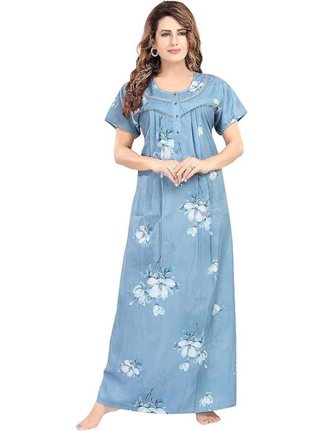 NIGHTSHADES Printed Maxi Nightdress