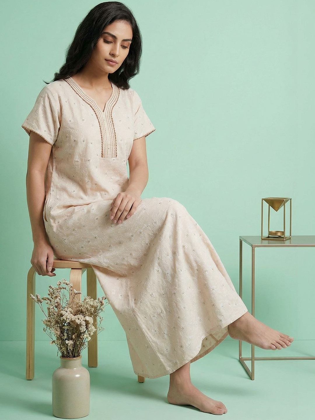 Juliana Dream Printed Maxi Nightdress