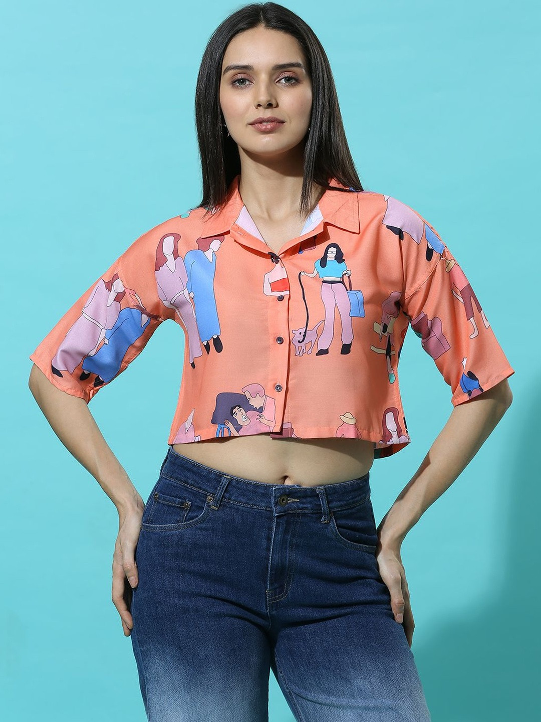 LERIYA FASHION Print Crop Top