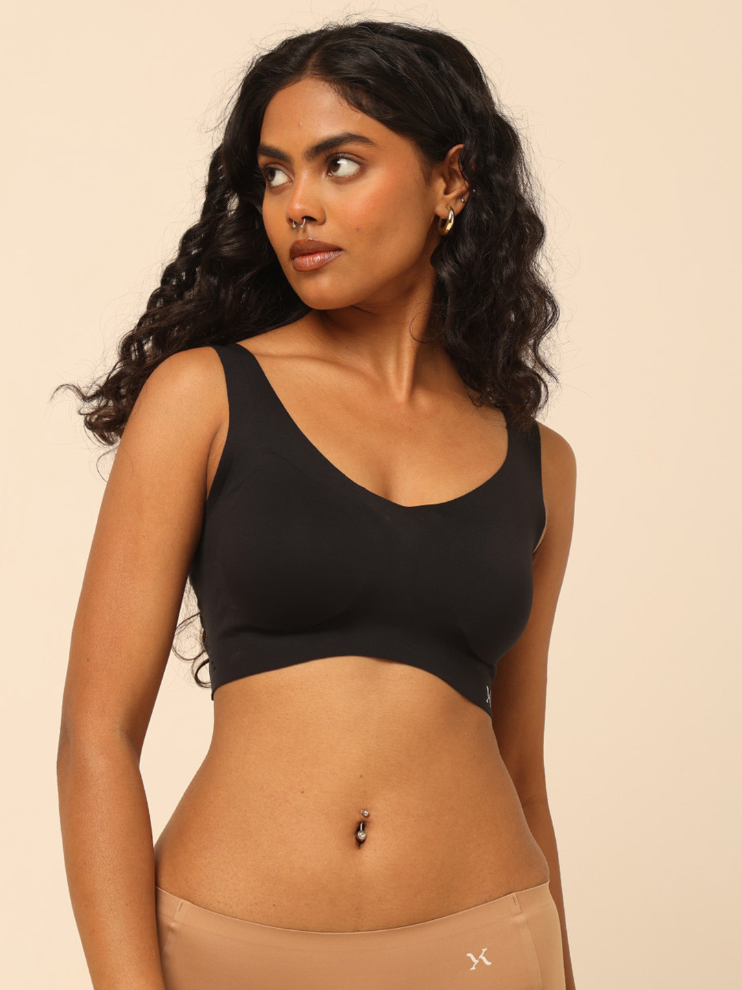 Krvvy Women's Breathable & Padded Seamless UltraSoft Bralette