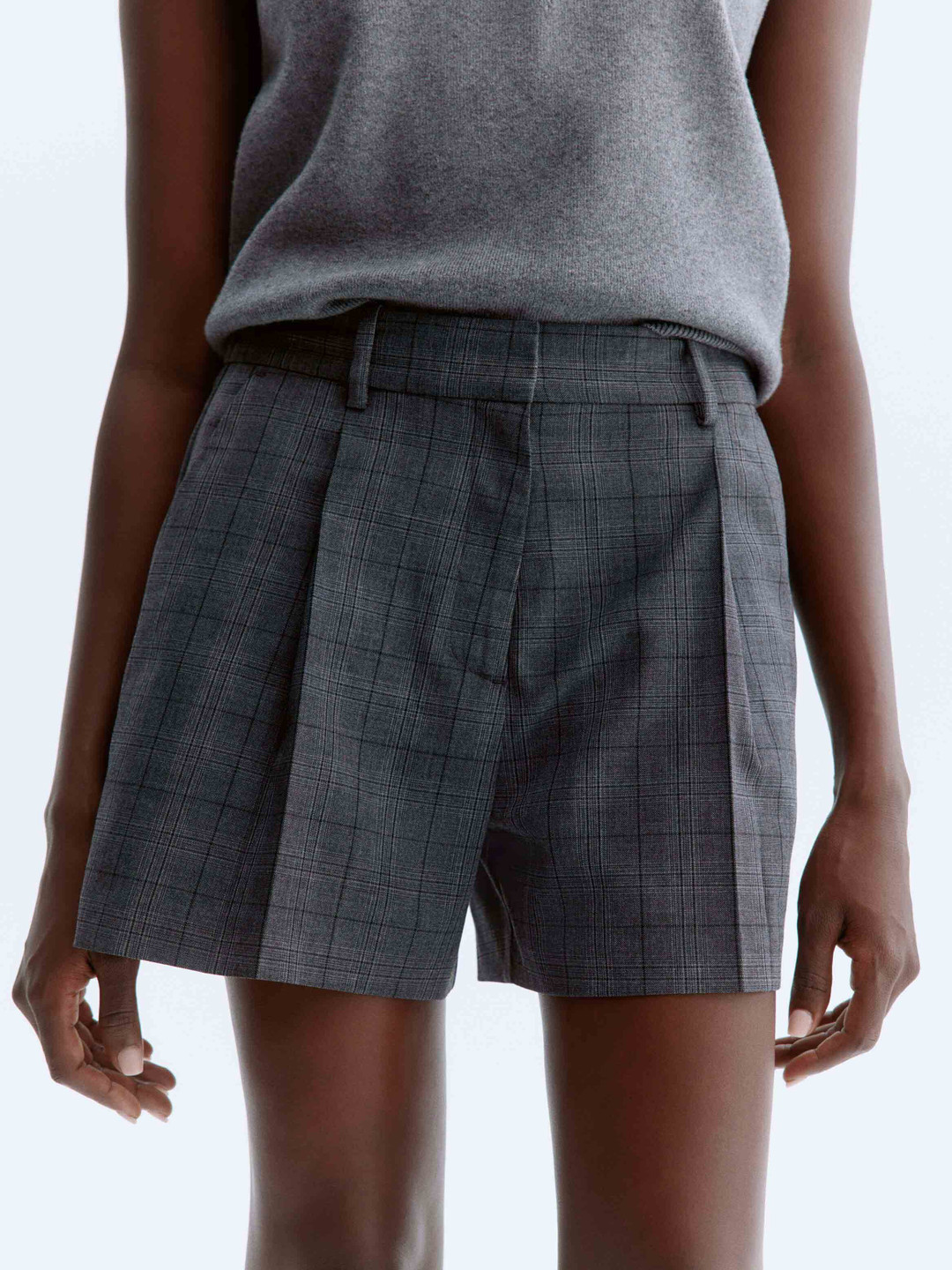 H&M Pleat-Front Shorts