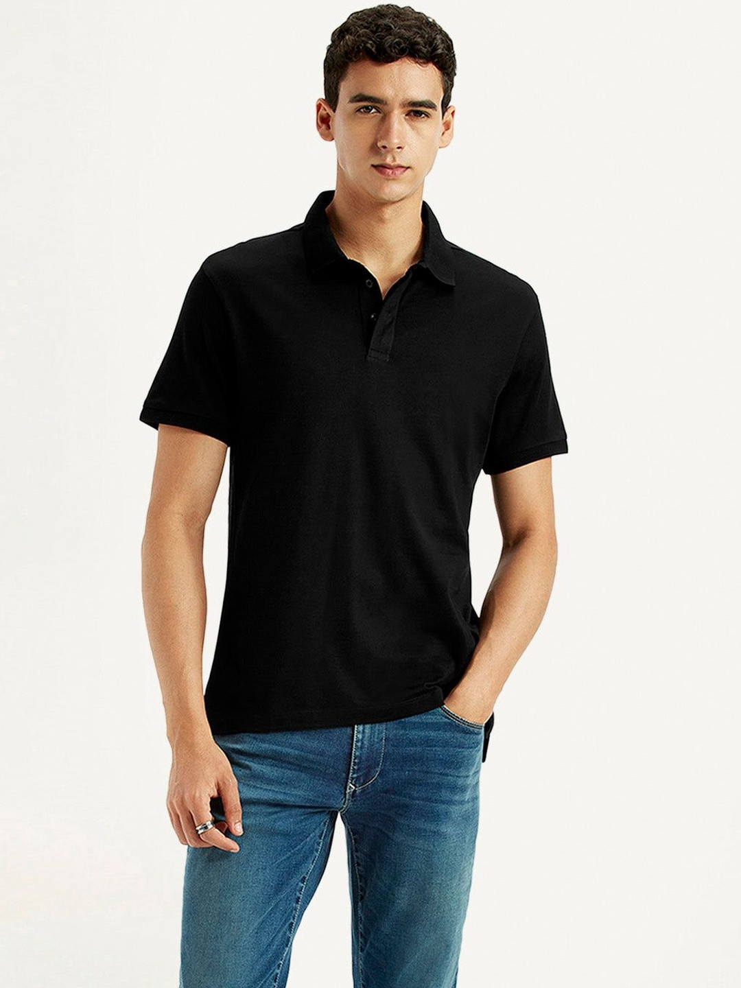 Levis Men Polo Collar Slim Fit T-shirt