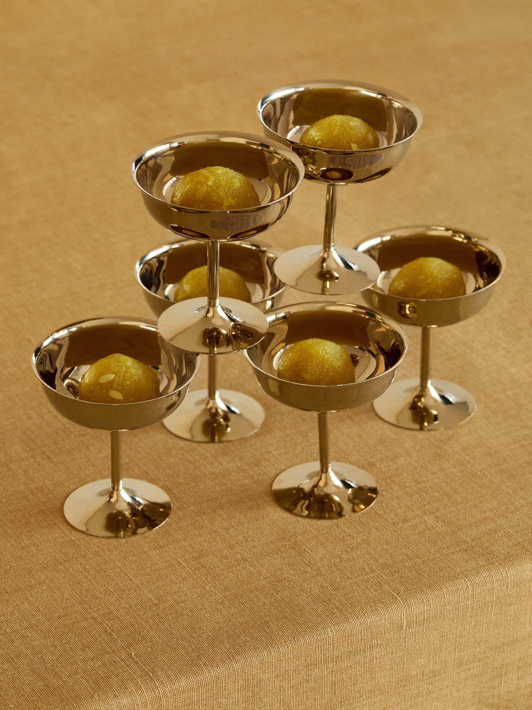 H&M Gold-Toned Tall Stainless Steel Coupe