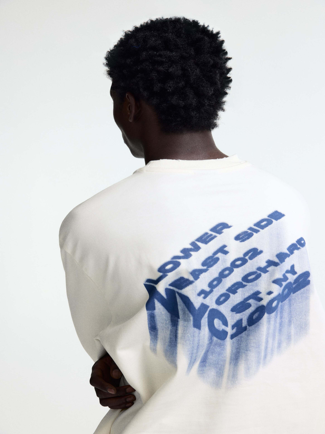 H&M Oversized Fit Printed Jersey Top