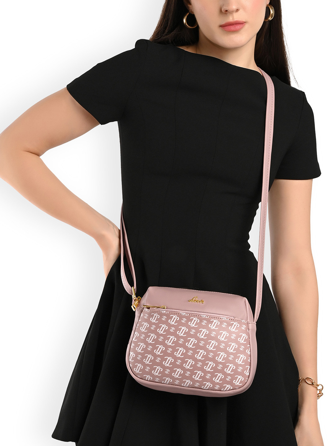 Lavie Mono LL Farah Printed Crossbody Sling Bag