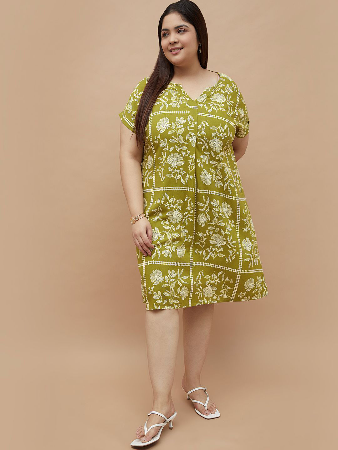 Nexus by Lifestyle Plus Size Floral Print Dress