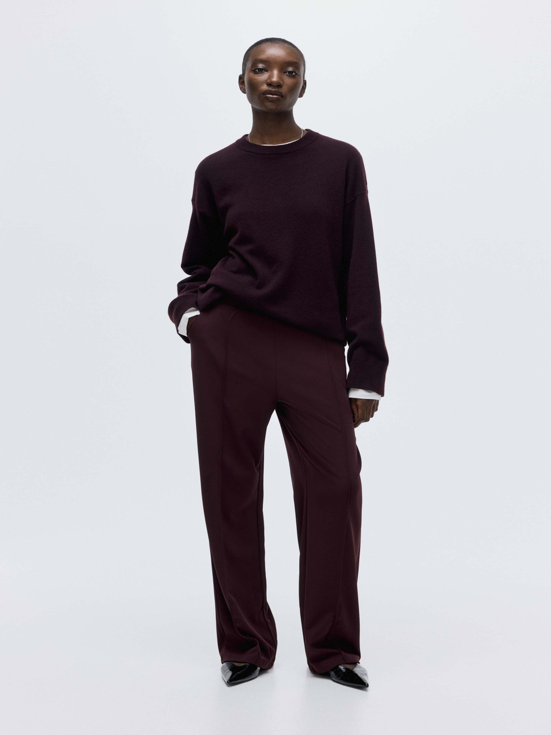 H&M High-Waisted Tailored Trousers