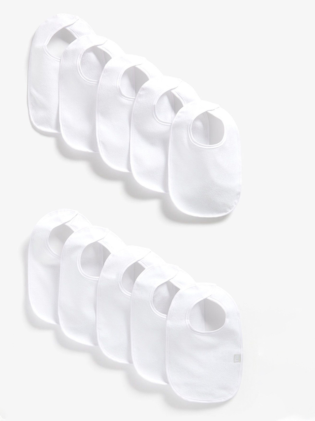 mothercare Infants Pack Of 10 Terry Toddler Bibs