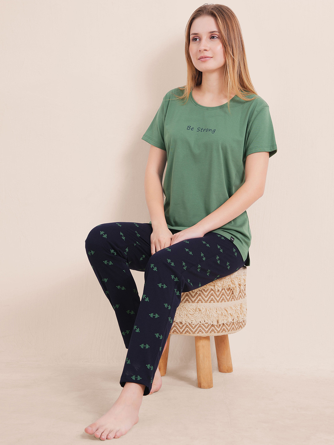 L&M Leisure and Moods Women Printed Night suit