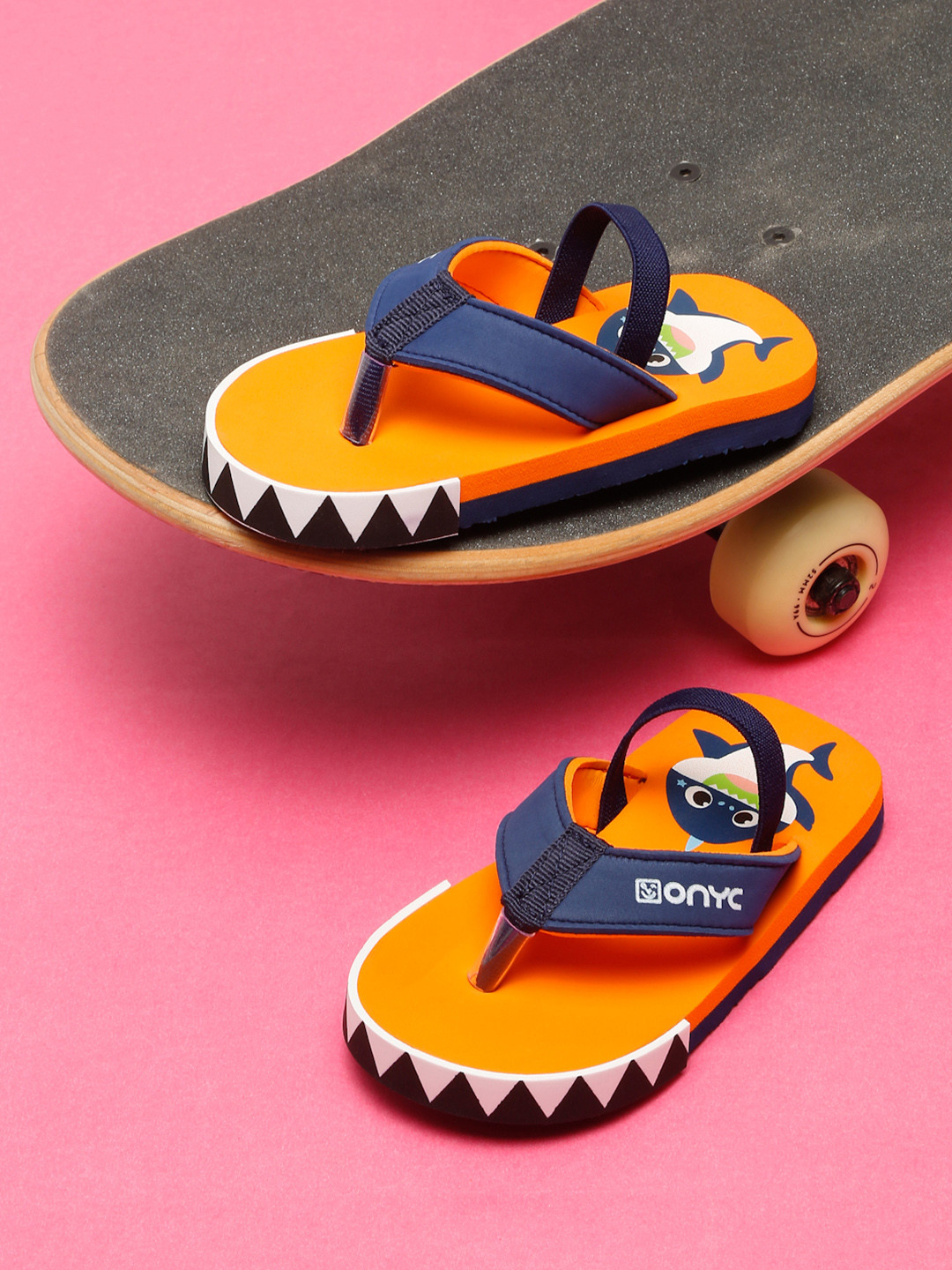 ONYC Unisex Kids Printed Thong Flip-Flops