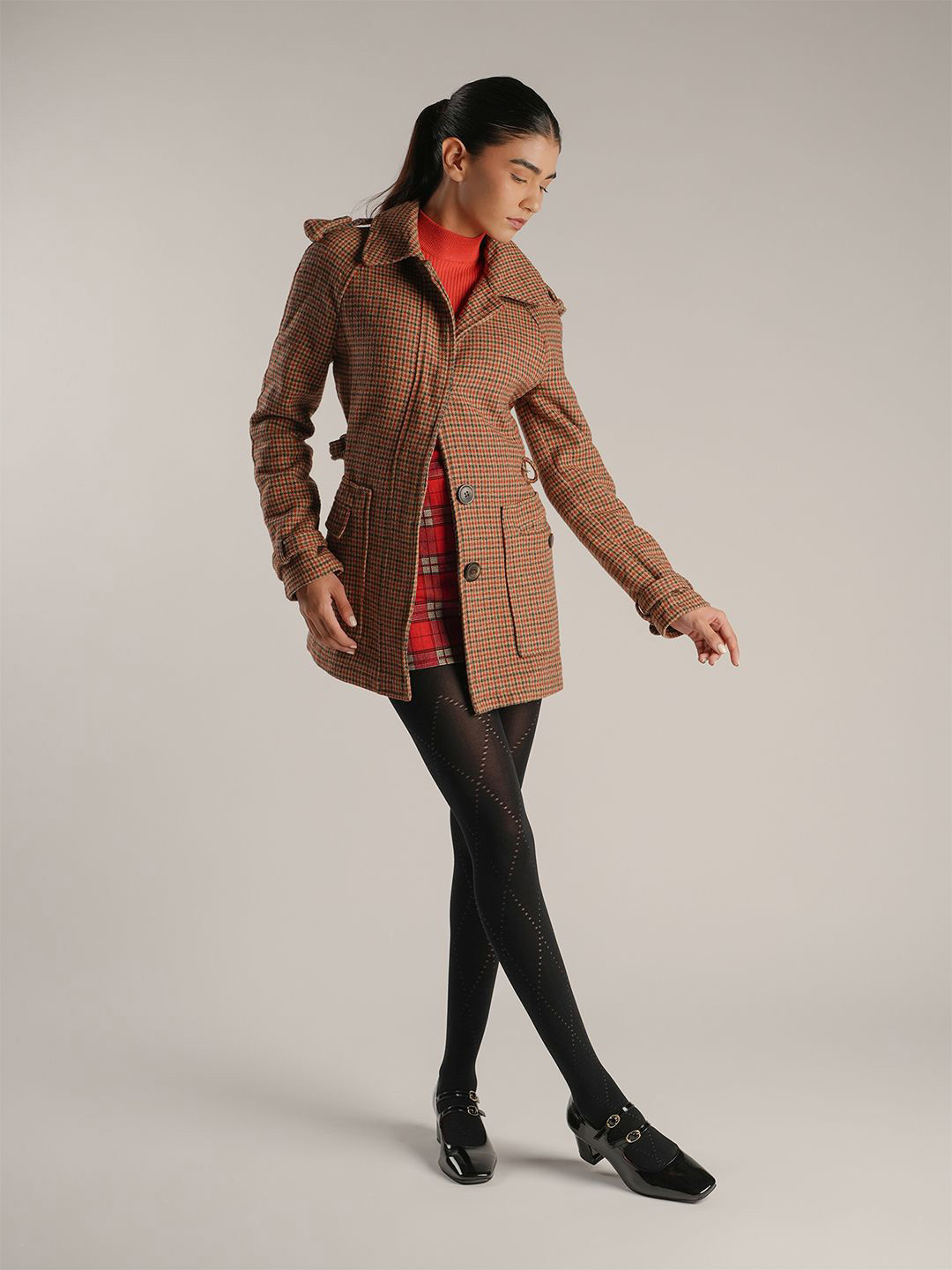 Theater Criss Cross Opaque Stocking