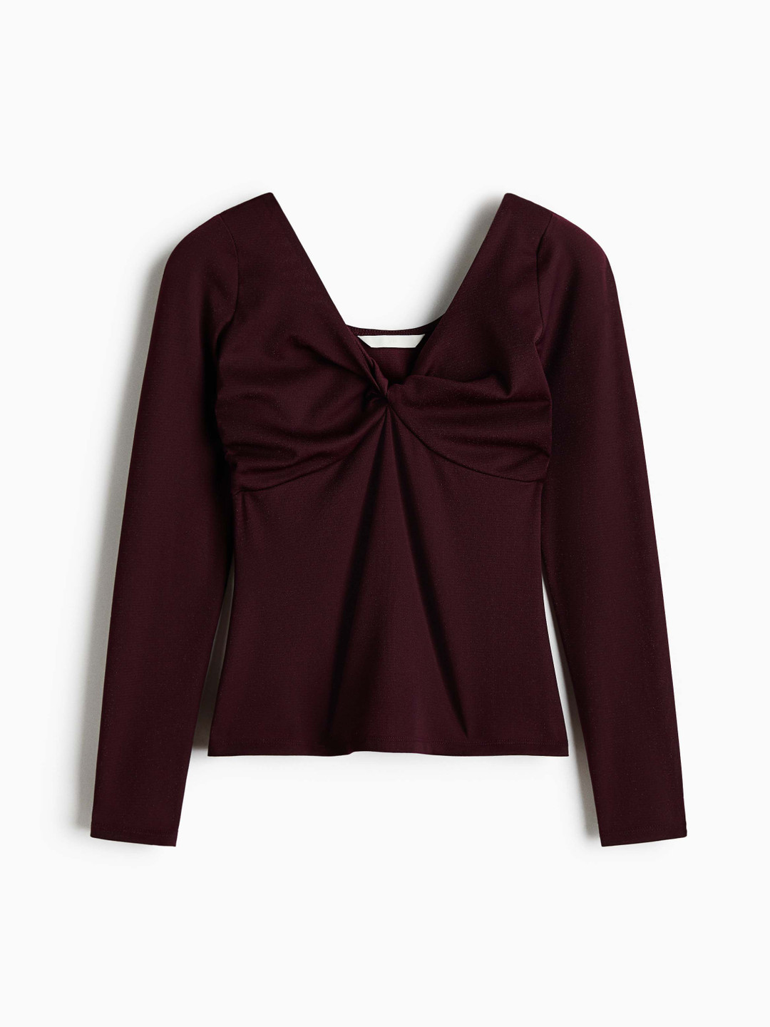 H&M Glittery Twist-Detail Top