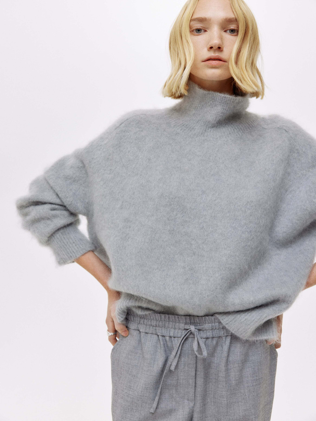 H&M Mohair-Blend Turtleneck Jumper