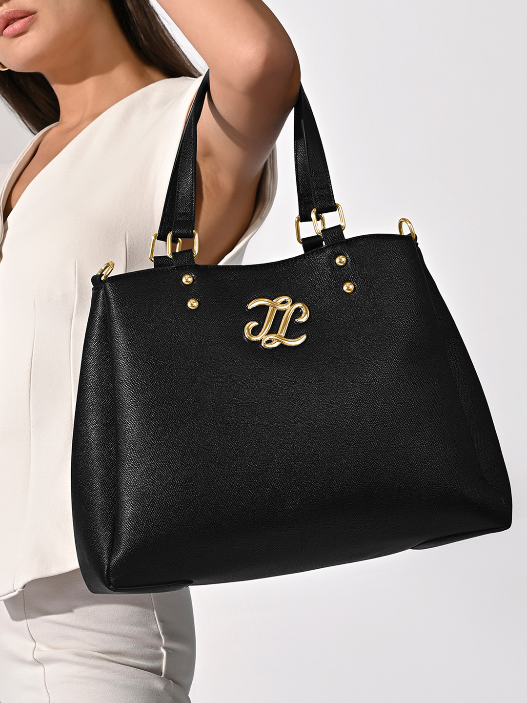 Lavie Signature Women Albany 3 Compartment Zip Details Satchel Handbag