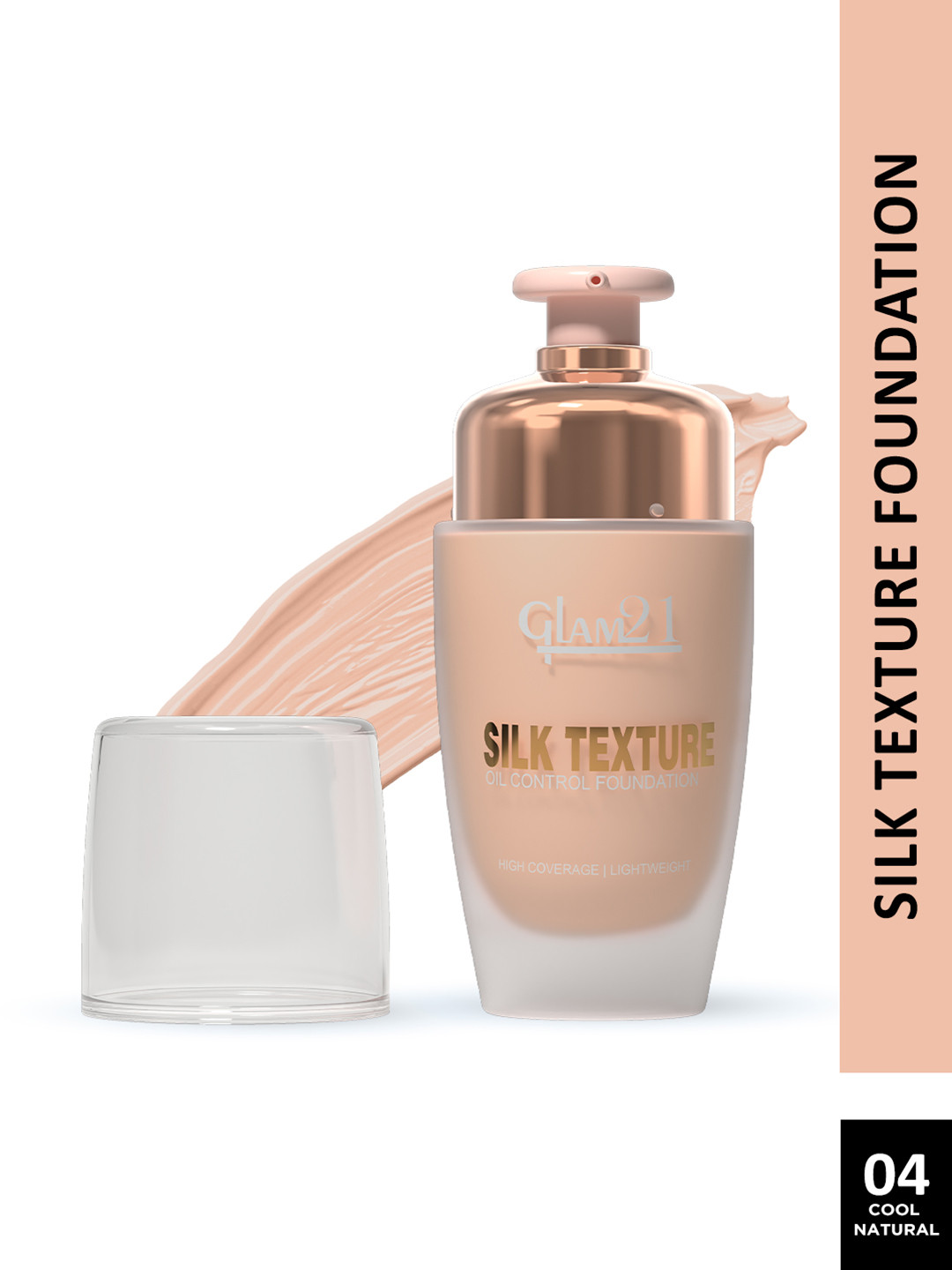 GLAM21 Silk Texture Waterproof SPF35 Moist Silky Matte Foundation 50g - Shade 04