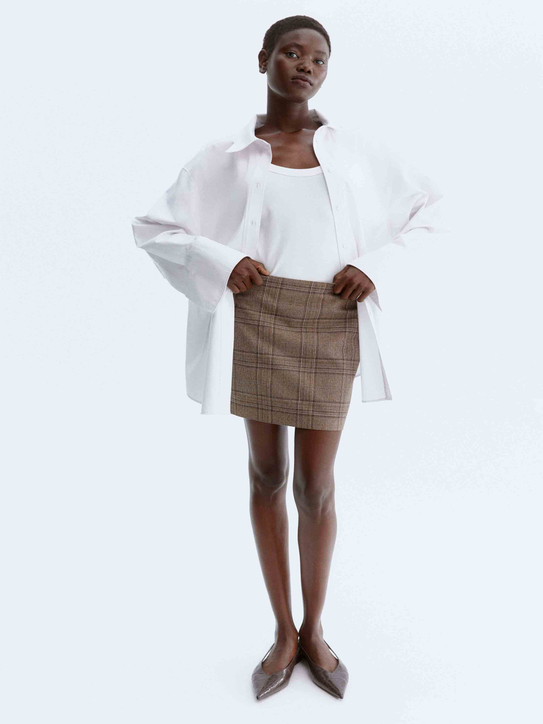 H&M A-Line Twill Skirt