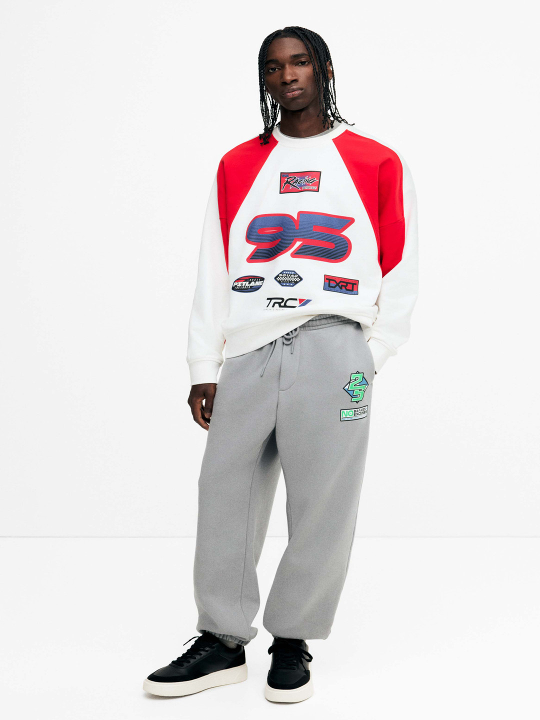 H&M Relaxed Fit Print-Motif Sweatpants