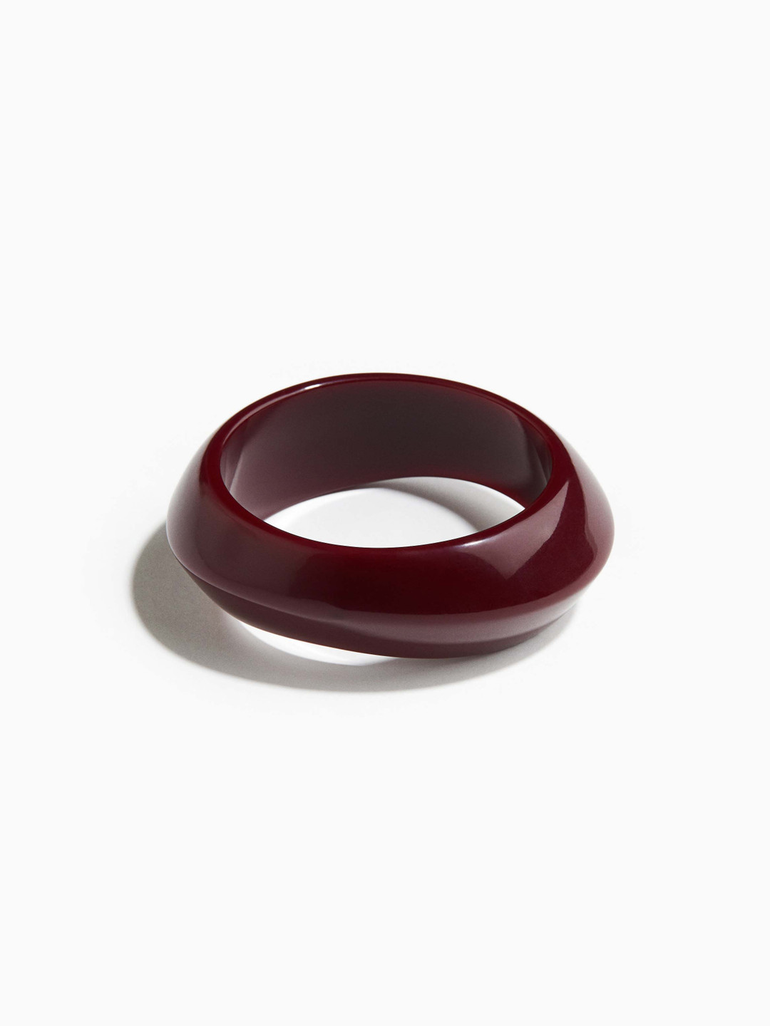H&M Women Red Plastic Chunky Bangle