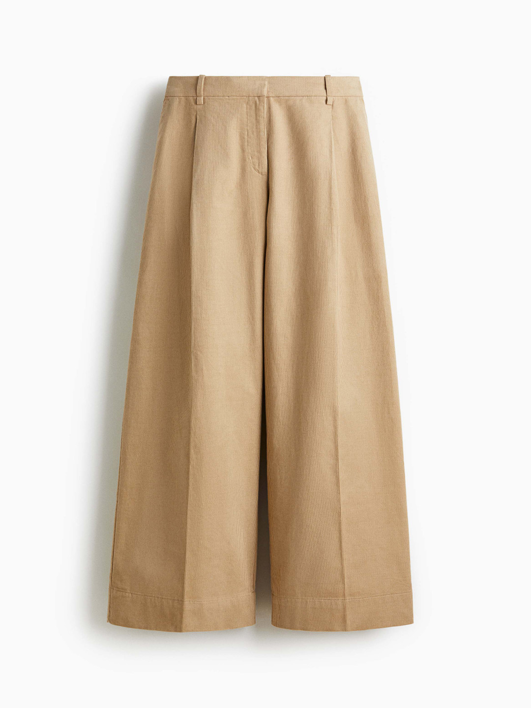 H&M Women Pure Cotton Wide Corduroy Trousers