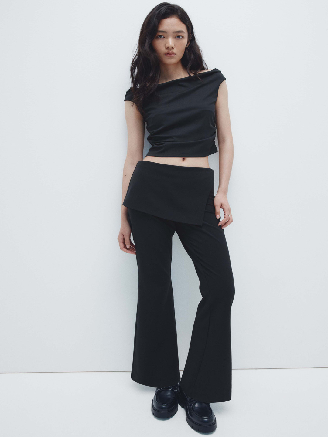 H&M Skirt-Layered Trousers
