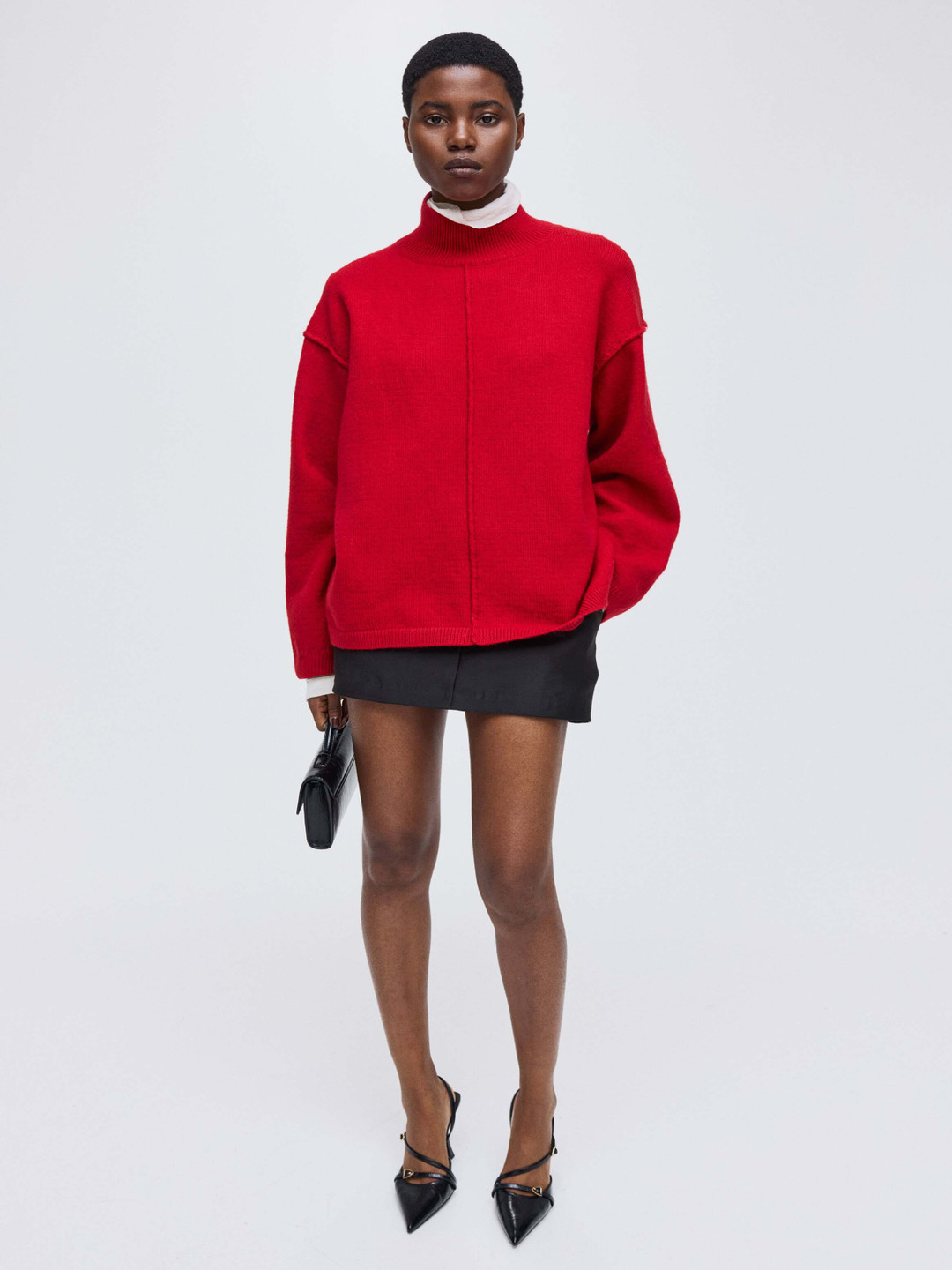 H&M Seam-Detail Turtleneck Jumper