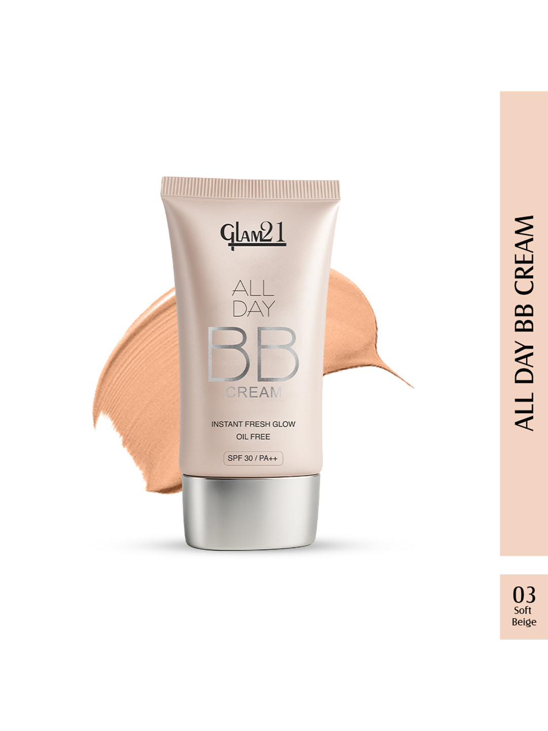 GLAM21 All Day Long Lasting Oil Free Lightweight SPF 30 BB Cream 40g - Shade 03