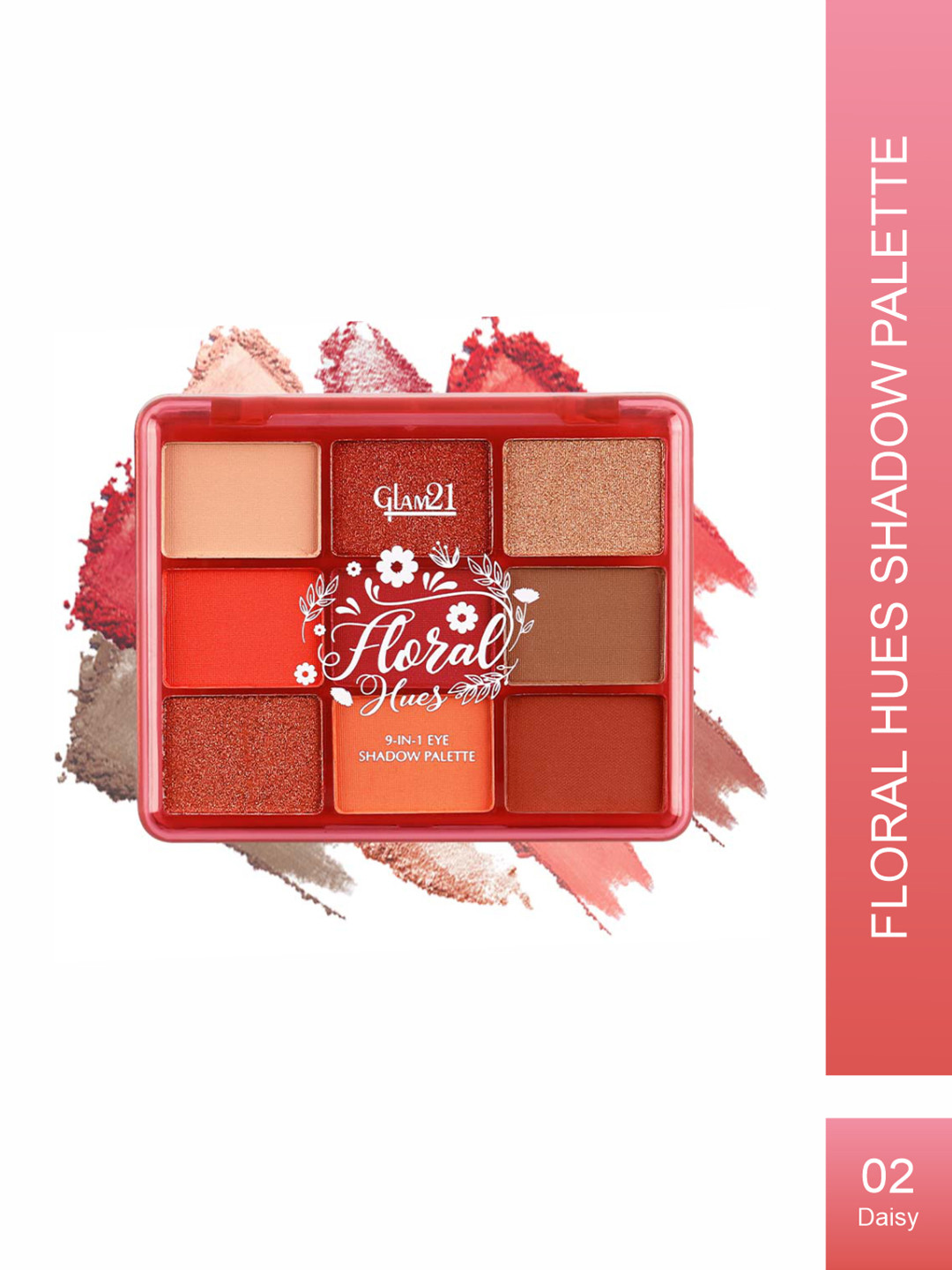 GLAM21 Floral Hues Eyeshadow Palette - 7.2g - Daisy - 02