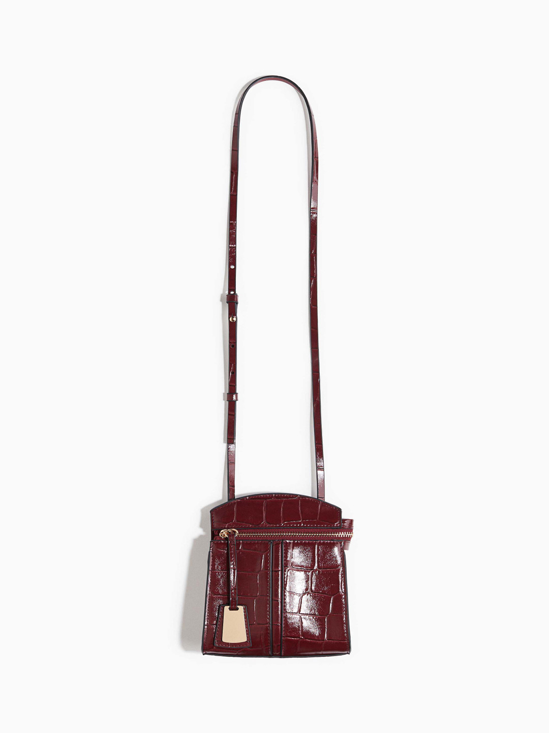 H&M Textured Cherry Red Crossbody Sling Bag