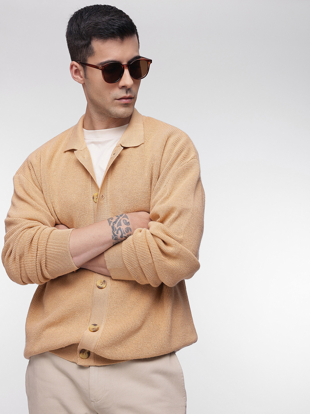 French Connection Shirt Collar Cardigan Sweaters