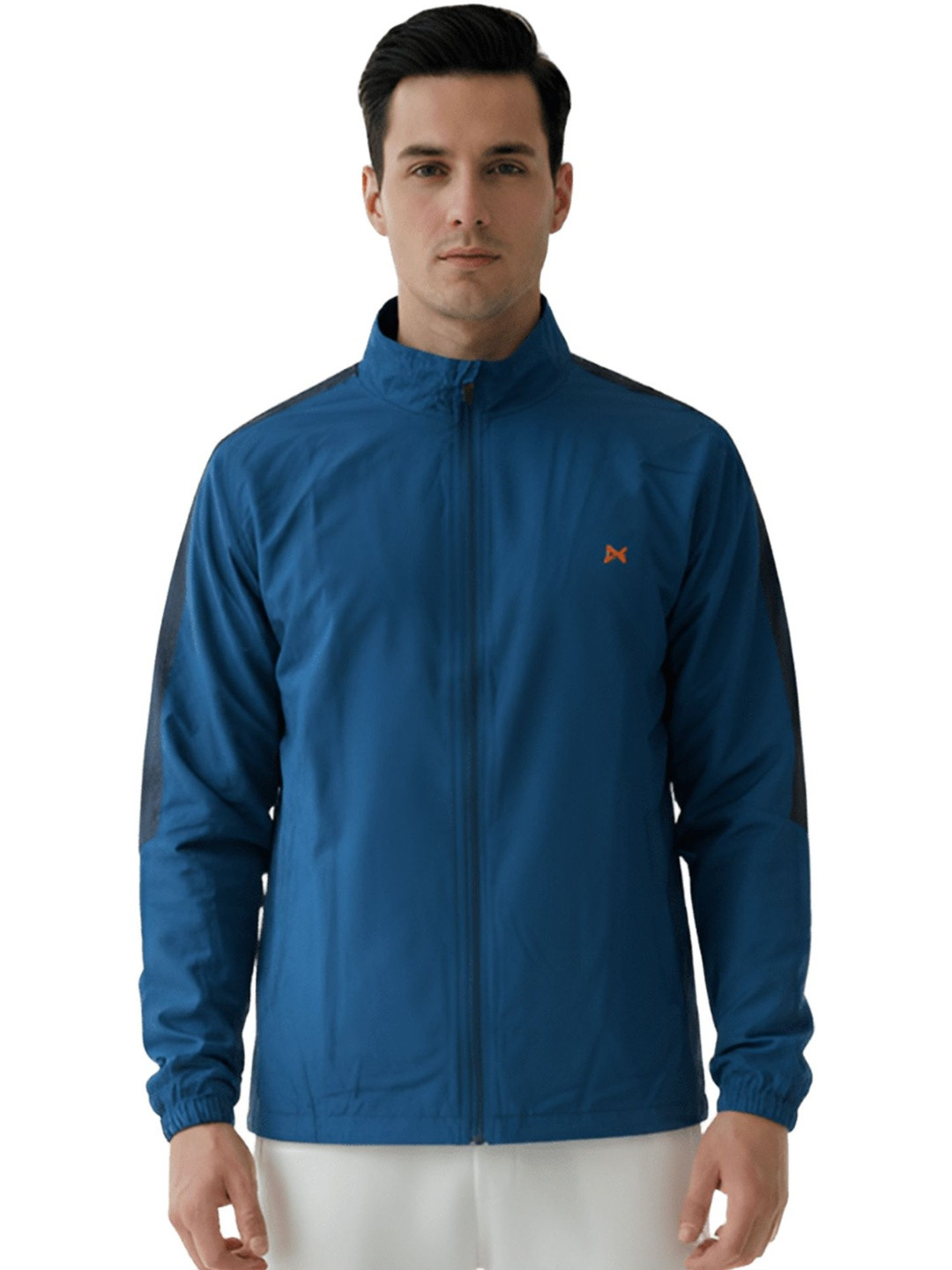 Force NXT Men Brand Logo Colourblocked Lightweight Sporty Jacket