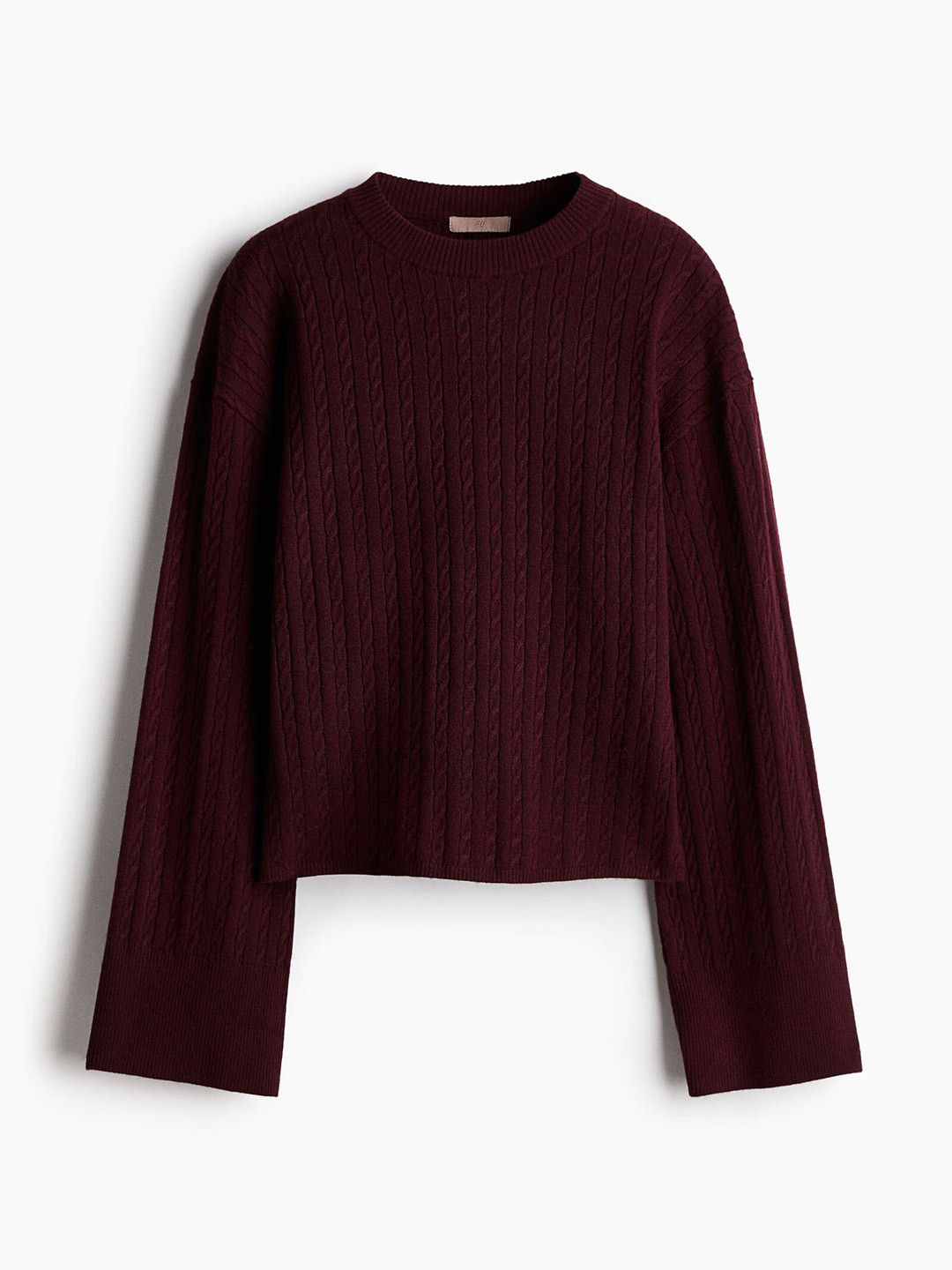 H&M Women Solid Cable-knit Sweaters