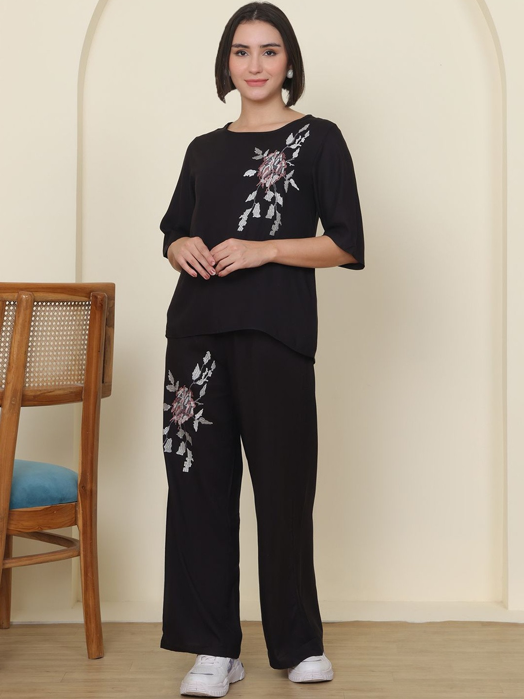 PUELLA Embroidered Tunic With Trousers Co-Ords