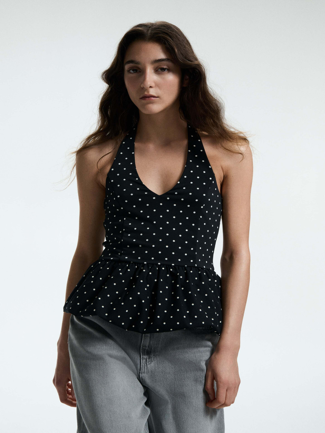 H&M Peplum Halterneck Top