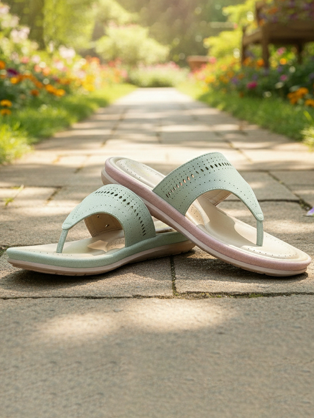 DOCTOR EXTRA SOFT Women Laser Cuts Memory Foam Stylish Slippers