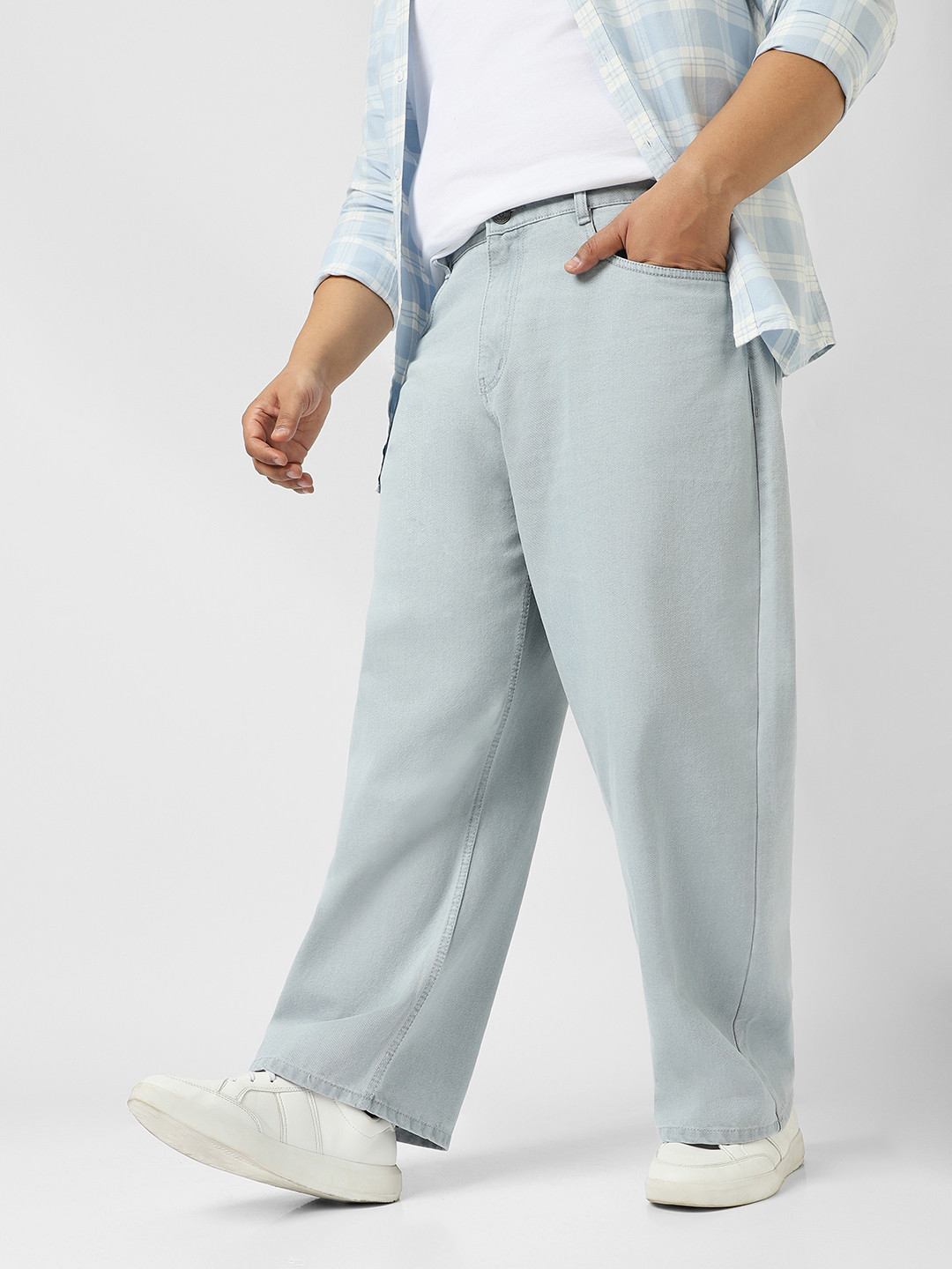 Urbano Fashion Men Non Stretchable Loose Baggy Fit Washed Jeans