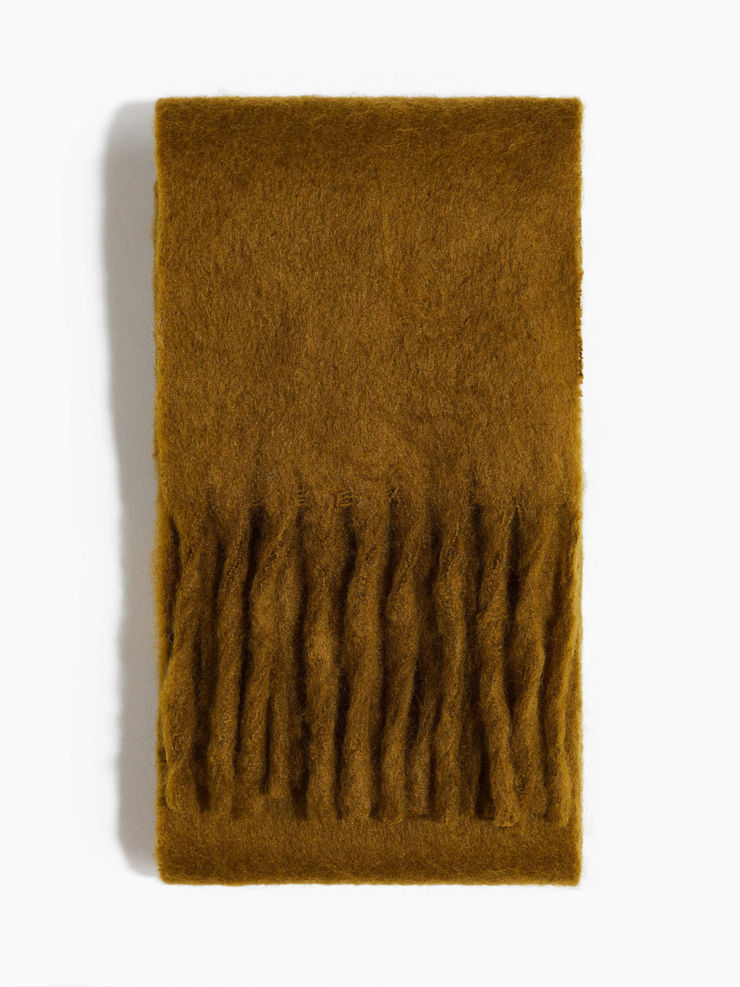 H&M Women Solid Frayed Border Fluffy Scarf