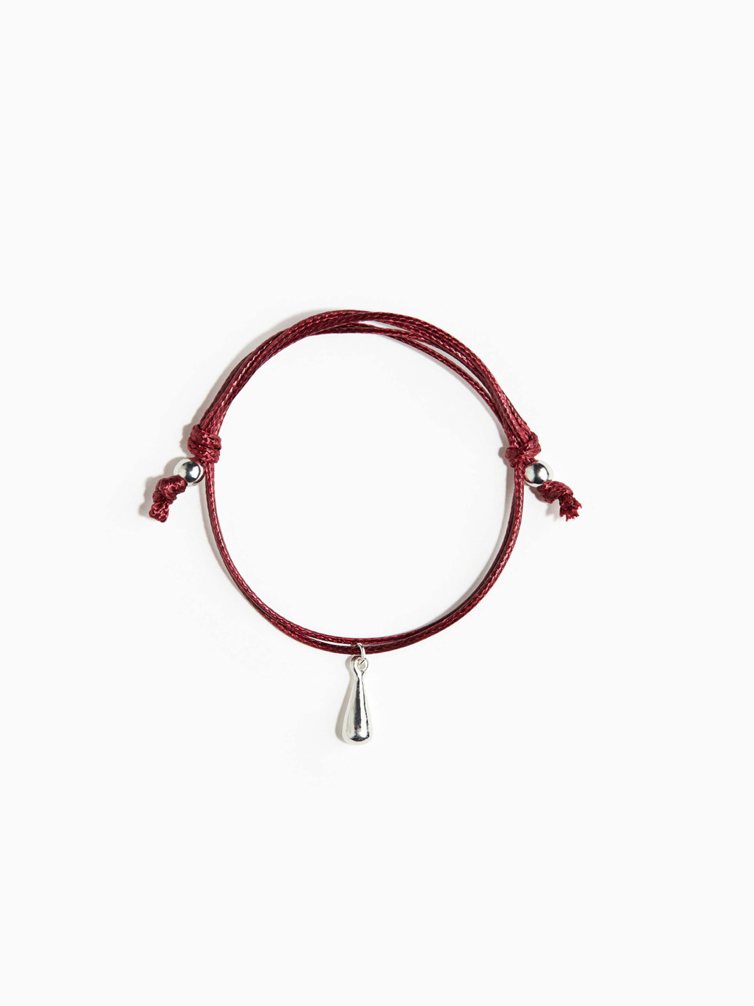 H&M Women Cord Bracelet With Metal Beads