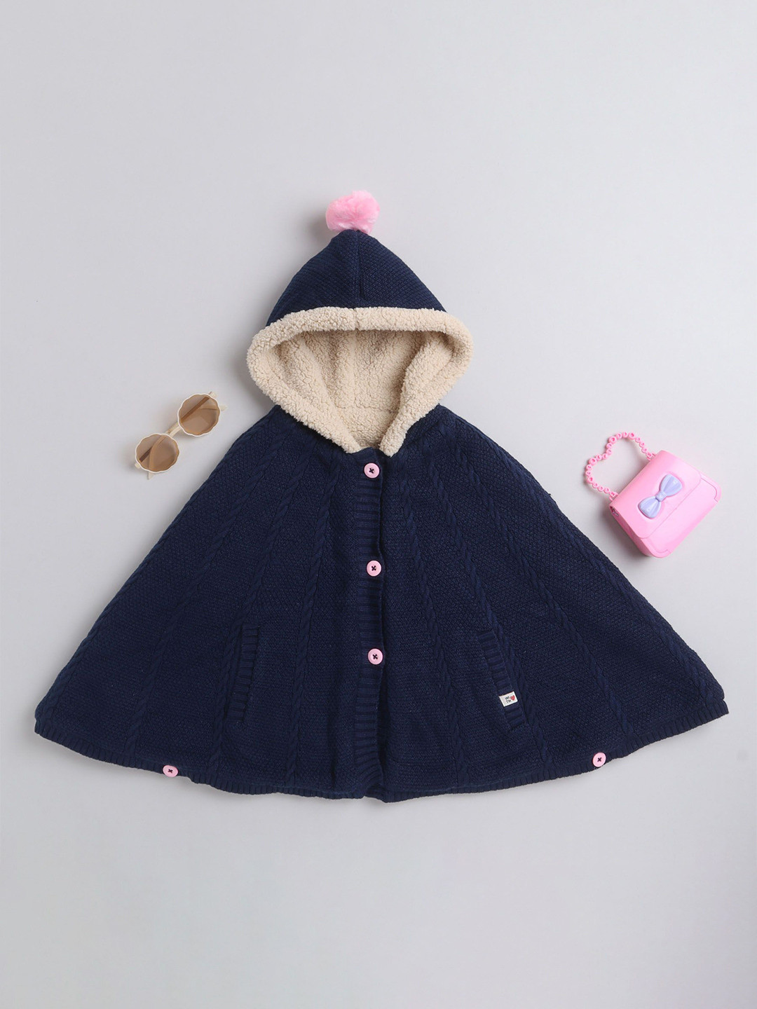 Yellow Apple Girls Embroidered Shrug