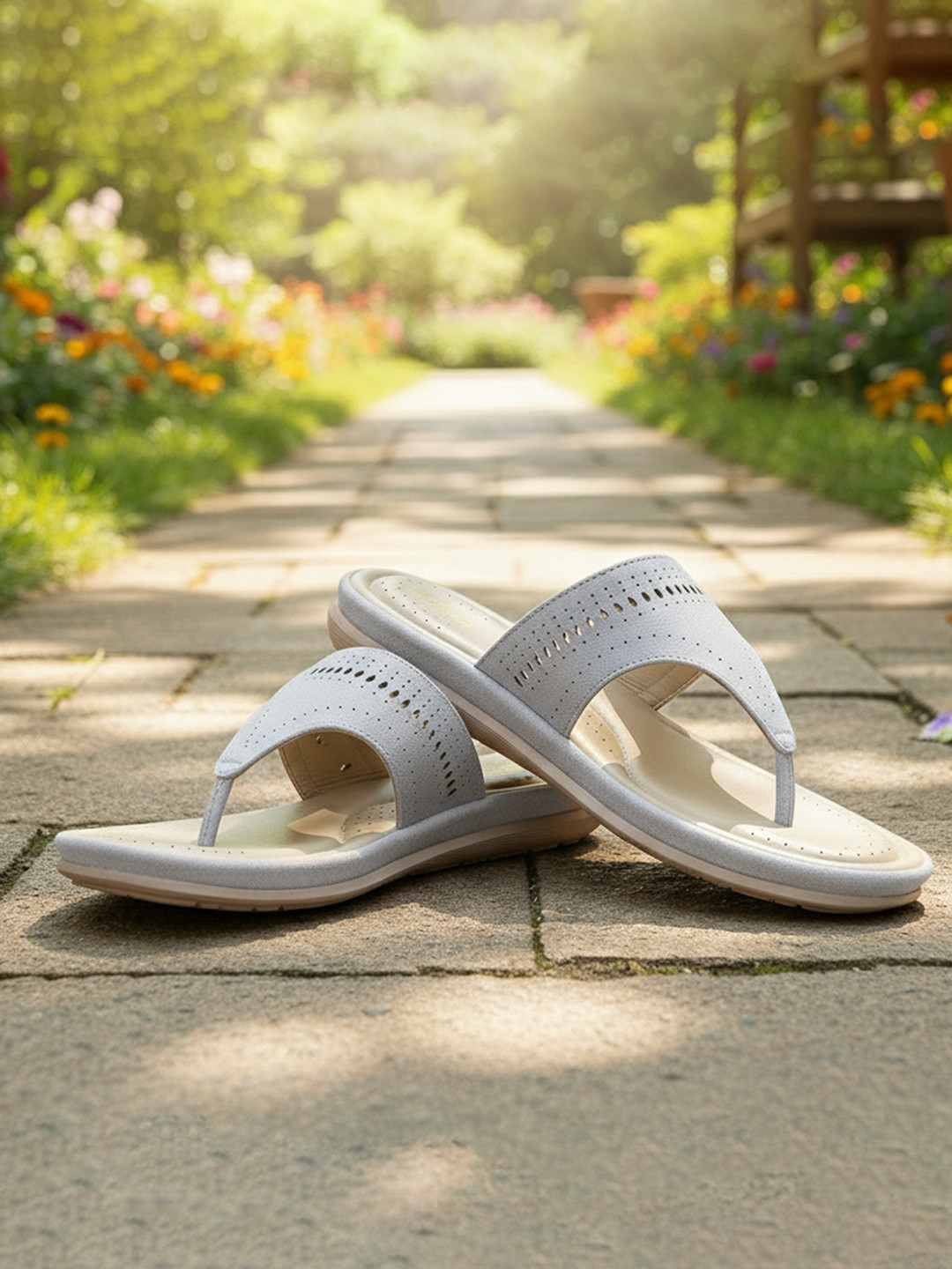 DOCTOR EXTRA SOFT Laser Cuts Memory Foam Stylish Slippers