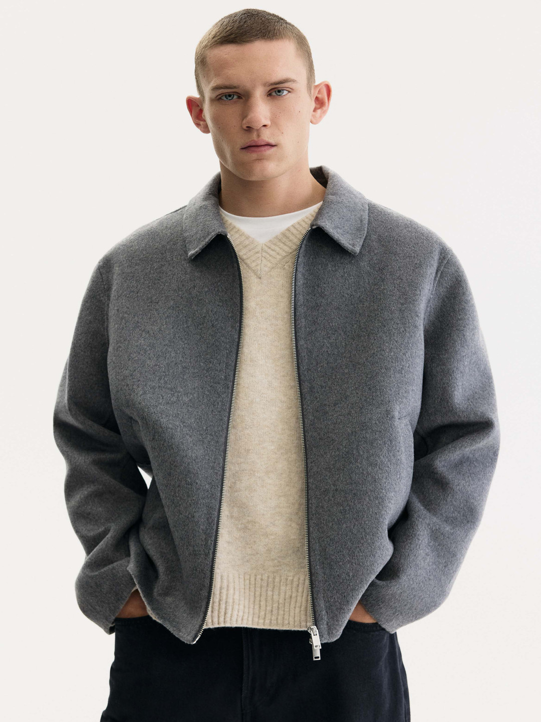 H&M Regular-Fit Wool-Blend Overshirt